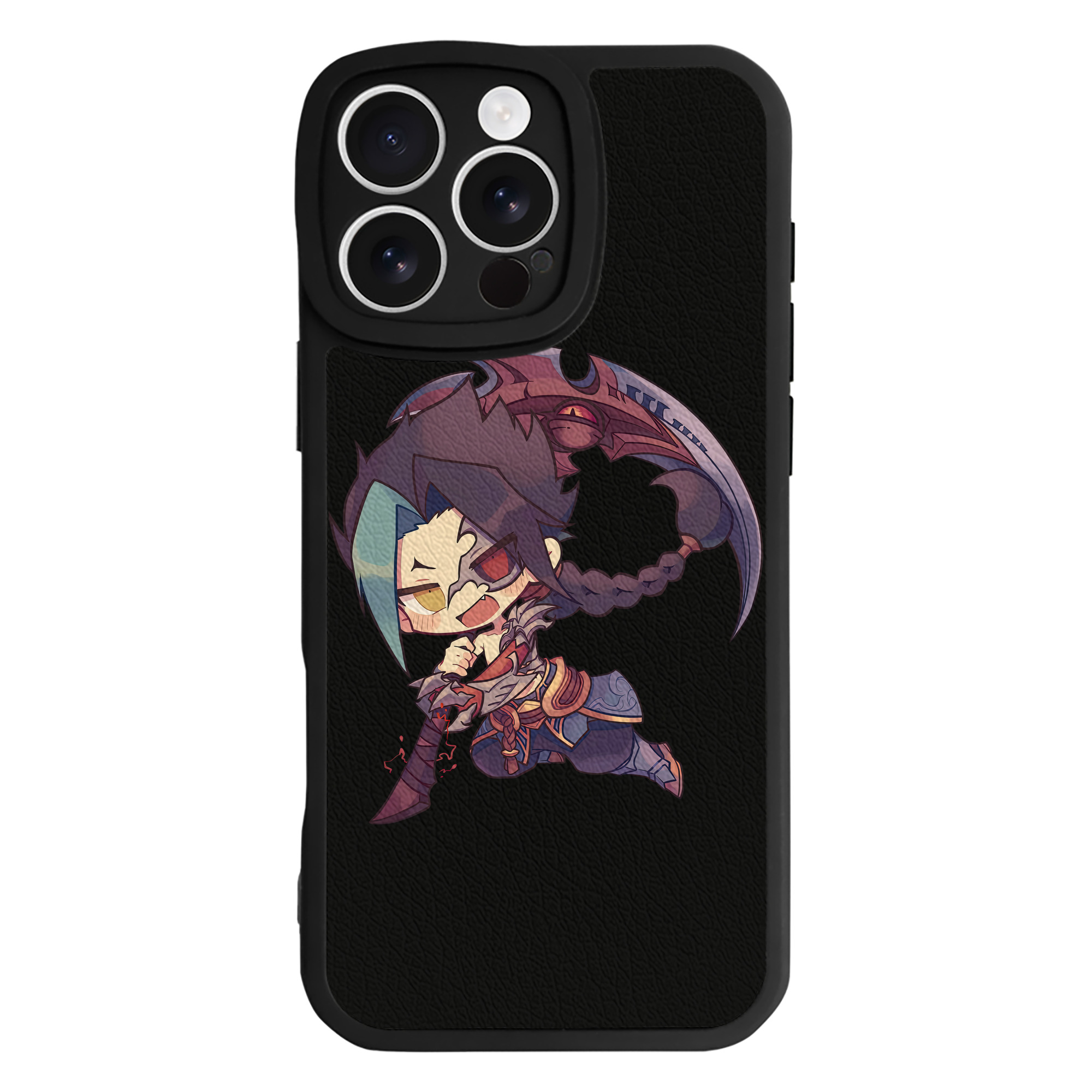（画像用） リーグ・オブ・レジェンド League of Legends LOL 【iPhone 16シリーズ対応】シリコンスマホケース（レザー調） 材質：シリコン